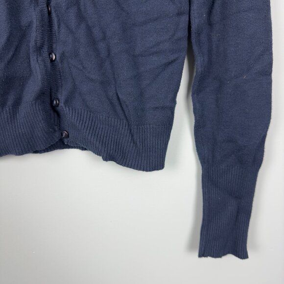 Atmosphere Women's Navy Classic Crewneck Cardigan, Size M - Picture 3 of 4